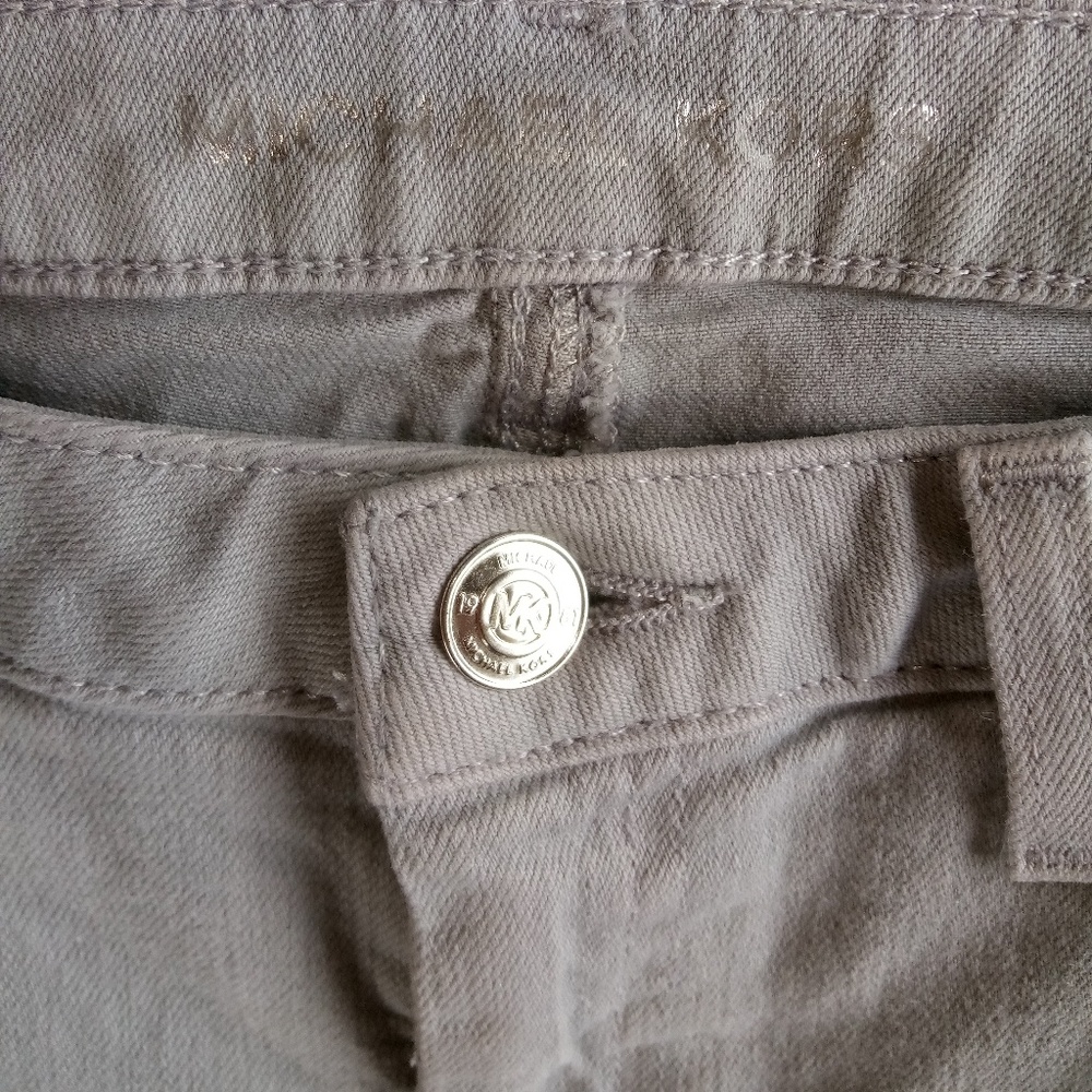 π Michael Kors Gray Capri Jeans Cropped Size 4 - Picture 6 of 7